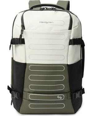 Hedgren Trip Large Expandable Recycled Polyester Travel Backpack - Gray