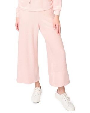 Gibsonlook Low-Key Luxe Rib Crop Wide Leg Pants - Pink