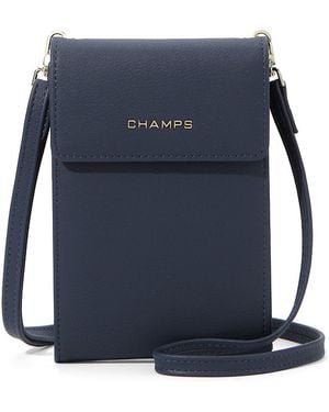 CHAMPS Travel Faux Leather Sling Bag - Blue