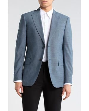 John Varvatos Check Two-Button Sport Coat - Blue