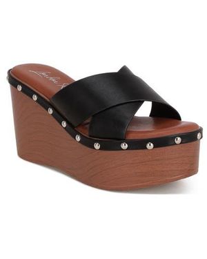 LONDON RAG Ciriya Wedge Sandal - Brown