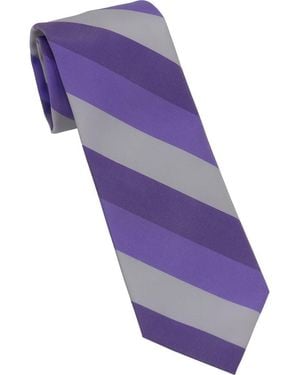 DKNY Stripe Tie - Purple