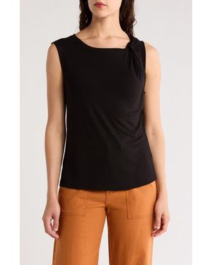 Sanctuary Twist Crewneck Tank - Black