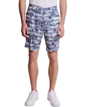 Paisley & Gray Felix Slim Fit Shorts - Blue