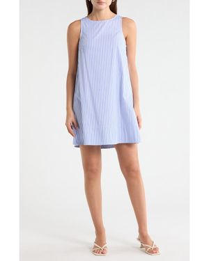 Madewell Leilani Cotton Chambray Shift Dress - Blue