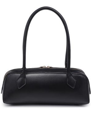 Moda Luxe Top Handle Shoulder Bag - Black