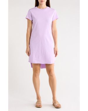 Frank & Eileen Mini Harper Perfect T-Shirt Dress - Purple