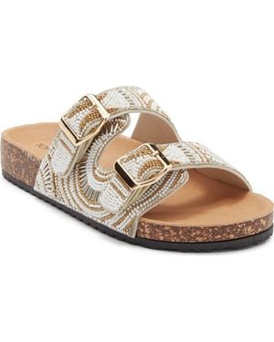 Top Moda Spring Slide Sandal - Metallic