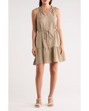 Beach Lunch Lounge Zendaya Drawstring Dress - Natural