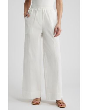 Bernardo Wide Leg Pants - White