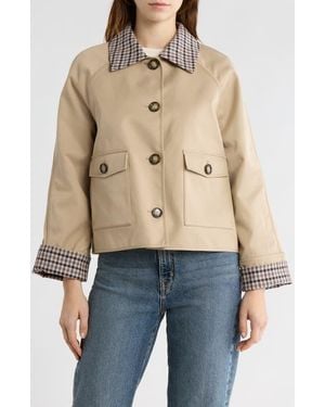 Bernardo Short Raincoat - Blue