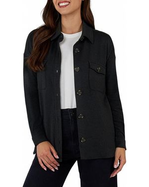 Matty M Pocket Knit Shirt - Black