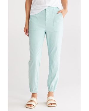Frank & Eileen Stretch Cotton & Linen Utility Sweatpants - Blue