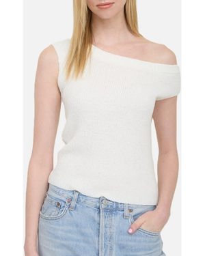 Blu Pepper Off-The-Shoudler Sweater - White