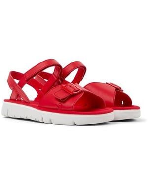 Camper Oruga Ankle Strap Sandal - Red