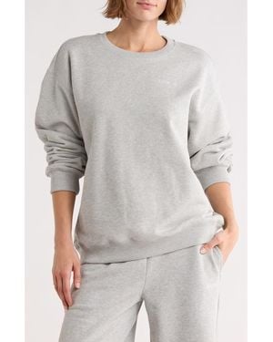 Off-White c/o Virgil Abloh Embroidered Crewneck Sweatshirt - Gray