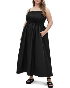 City Chic Jolie Fit & Flare Maxi Dress - Black