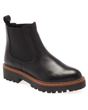 Caslon Miller Water Resistant Lug Chelsea Boot - Black