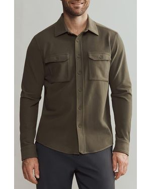 Rhone Stowaway Overshirt - Brown
