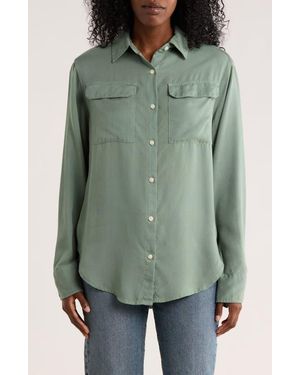 Tailor Vintage Utility Button-Up Shirt - Green