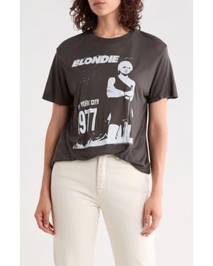 Junk Food Blondie 1977 Graphic T-Shirt - Black
