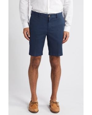 Scott Barber Stretch Cotton & Silk Shorts - Blue