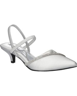 Easy Street Unna Kitten Heel Pump - Metallic