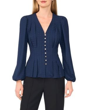 Ted Baker Textured Long Sleeve Top - Blue