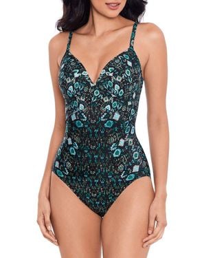 Miraclesuit Bijoux Captivate One-Piece Swimsuit - Blue