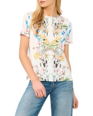 Ted Baker Floral Graphic T-Shirt - White