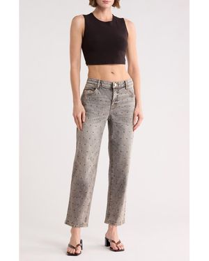 Democracy Absolution High Waist Boyfriend Jeans - Gray
