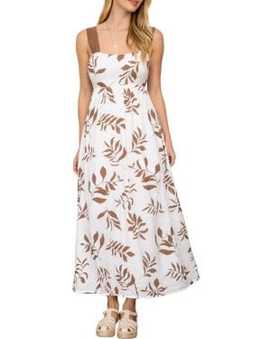 Blu Pepper Midi Dress - White