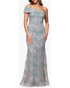 Xscape Evenings Soutache Lace Off The Shoulder Gown - Multicolor