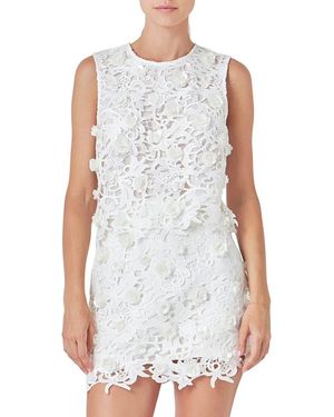 Endless Rose Embellished Sleeveless Top - Gray