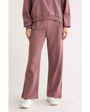 Jessica Simpson Wide Leg Cotton Blend Pants - Red