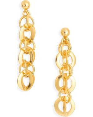 Kenneth Jay Lane Link Drop Earrings - Metallic