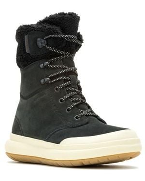 Merrell Marquette Thermo Waterproof Faux Shearling Lined Boot - Black