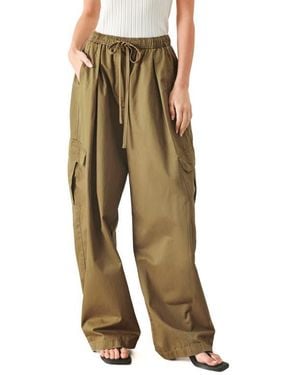 FREEMARKET Cotton Cargo Pants - Natural