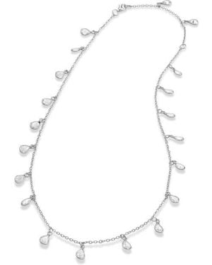 Savvy Cie Jewels Sterling Cz Riviera Necklace - White