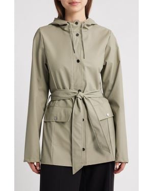 Rains Curve Waterproof Rain Jacket - Natural