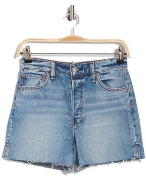 Rag & Bone Cutoff Denim Shorts - Blue