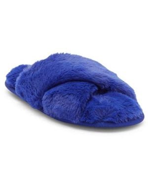 Rachel Roy Cardi Faux Fur Slipper - Blue