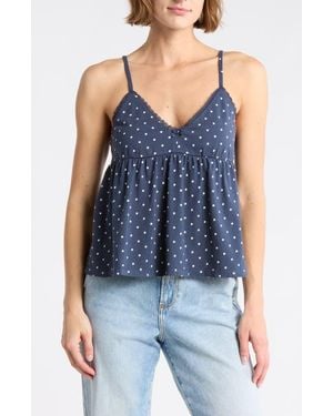Abound Babydoll Knit Cami - Blue