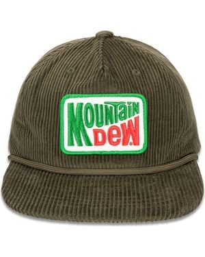 H3 SPORTGEAR Mountain Dew Cotton Corduroy Baseball Cap - Green