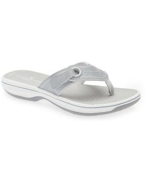 Clarks Breeze Reyna Flip Flop - White