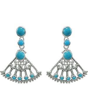 Samuel B. Fan Drop Earrings - Blue