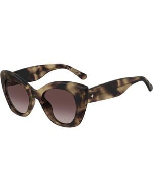 Kate Spade Dominica 49Mm Gradient Rectangular Sunglasses - Brown