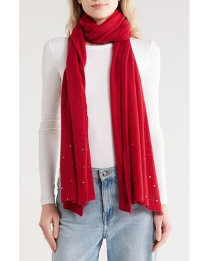 Portolano Cashmere Wrap Scarf - Red
