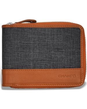 CHAMPS Zip Around Bifold Wallet - Gray