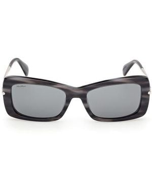 Max Mara 54Mm Rectangular Sunglasses - Multicolor